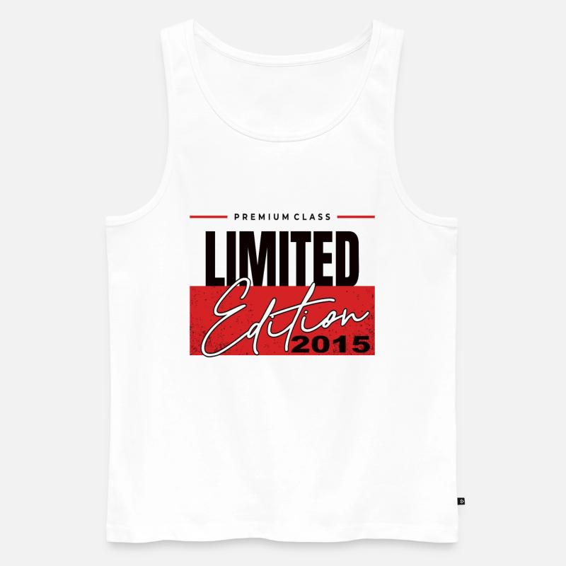 Limited Edition 2015 - Männer Premium Bio Tank Top - Weiß
