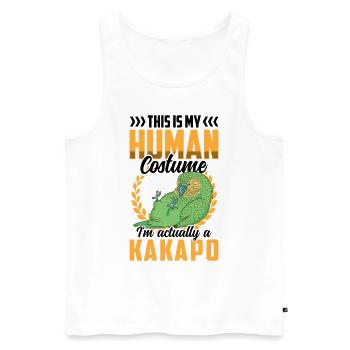 Kakapo just a costume New Zealand parrot - Men's Premium Organic Tank Top - white - Front - Michal (187cm)