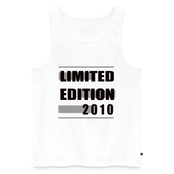 Limited Edition 2010 - Männer Premium Bio Tank Top - Weiß - Vorne - Michal (187cm)