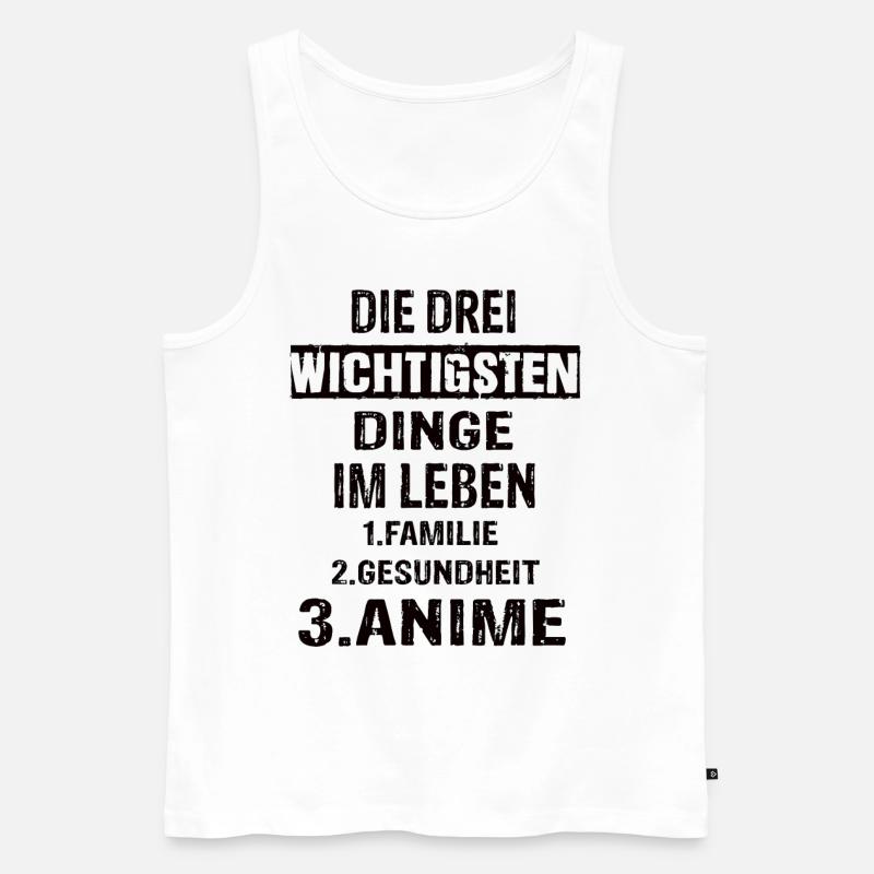 Anime - Männer Premium Bio Tank Top - Weiß