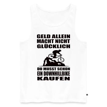 Downhill - Männer Premium Bio Tank Top - Weiß - Vorne - Michal (187cm)