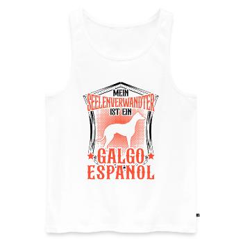 Galgo Espanol ist Seelenverwandter Windhund - Männer Premium Bio Tank Top - Weiß - Vorne - Michal (187cm)
