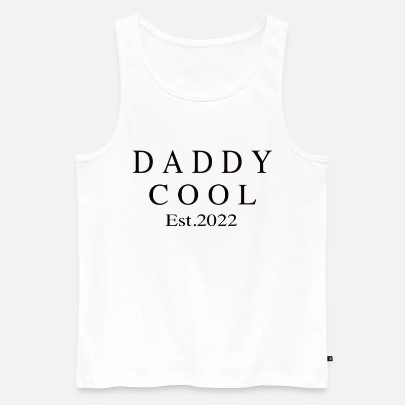 Daddy Cool est 2022 - Männer Premium Bio Tank Top - Weiß