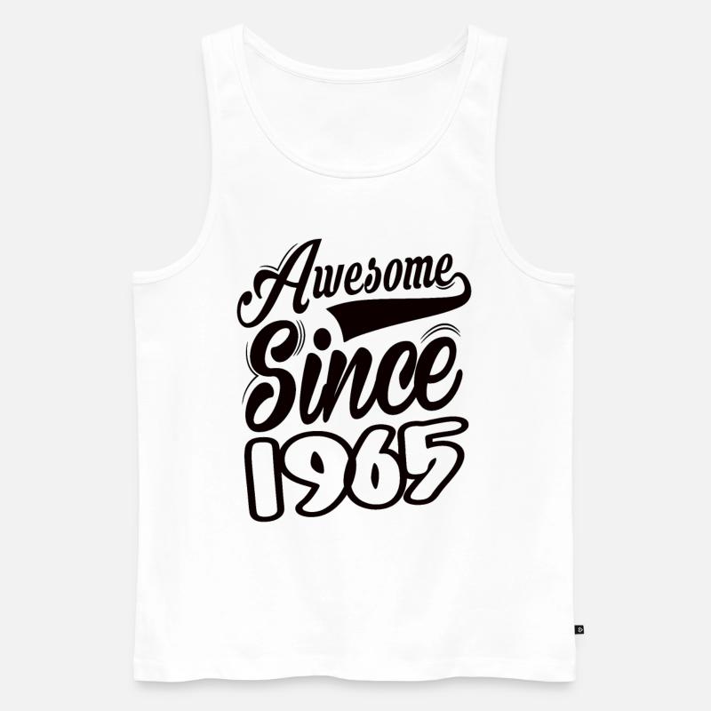 Awesome Since 1965 - Männer Premium Bio Tank Top - Weiß