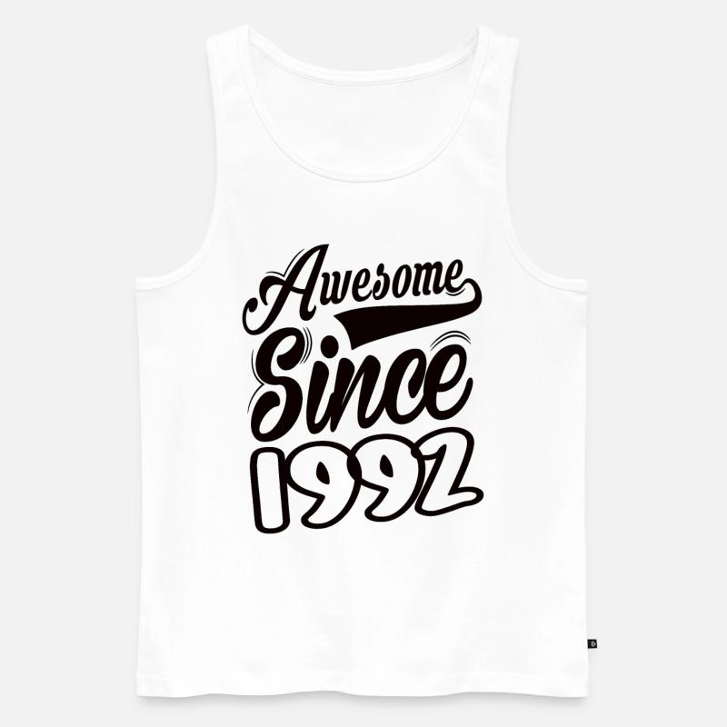 Awesome Since 1992 - Männer Premium Bio Tank Top - Weiß