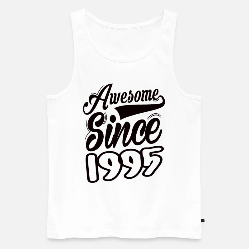 Awesome Since 1995 - Männer Premium Bio Tank Top - Weiß