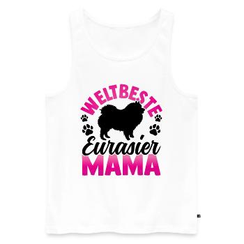 Beste Eurasier Mama Spitz Eurasian Dog - Männer Premium Bio Tank Top - Weiß - Vorne - Michal (187cm)