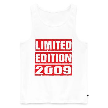 Limited Edition 2009 Geburtstag 2009 Vintage Retro - Männer Premium Bio Tank Top - Weiß - Vorne - Michal (187cm)