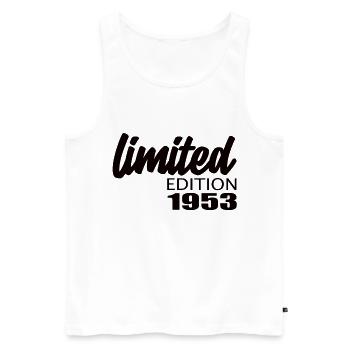 Édition limitée 1953 - Débardeur bio Premium Homme - blanc - Devant - Michal (187cm)