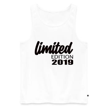 Édition limitée 2019 - Débardeur bio Premium Homme - blanc - Devant - Michal (187cm)