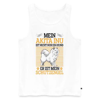 Samojede nicht nur ein Hund Samojedenspitz - Männer Premium Bio Tank Top - Weiß - Vorne - Michal (187cm)