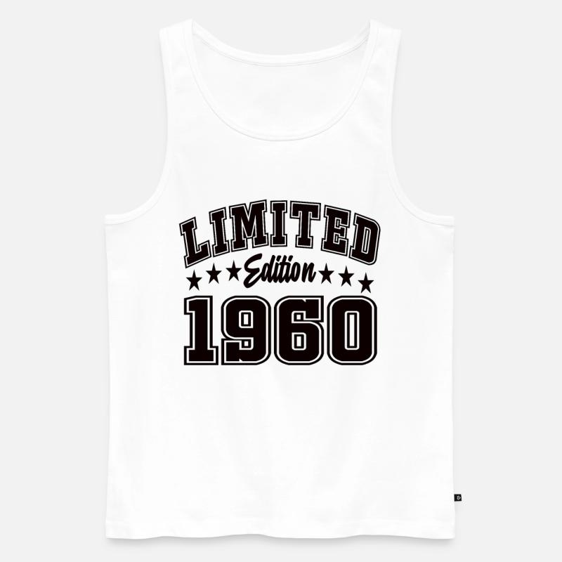 Limited Edition 1960 - Männer Premium Bio Tank Top - Weiß