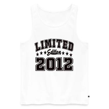 Limited Edition 2012 - Männer Premium Bio Tank Top - Weiß - Vorne - Michal (187cm)