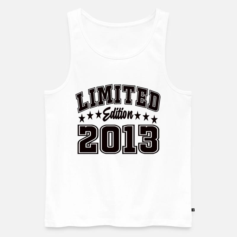 Limited Edition 2013 - Männer Premium Bio Tank Top - Weiß