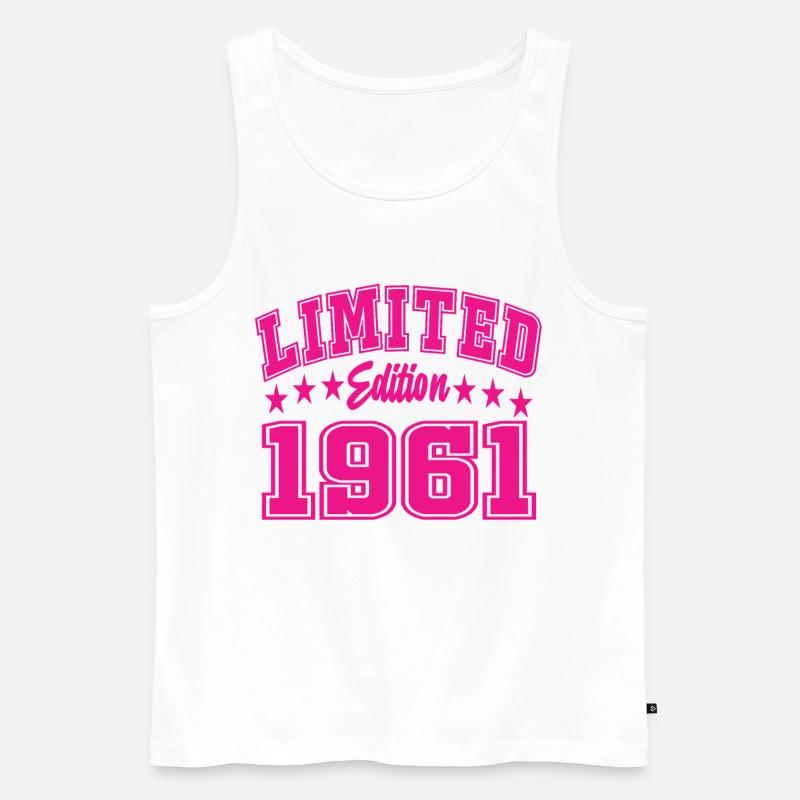 Limited Edition 1961 - Männer Premium Bio Tank Top - Weiß
