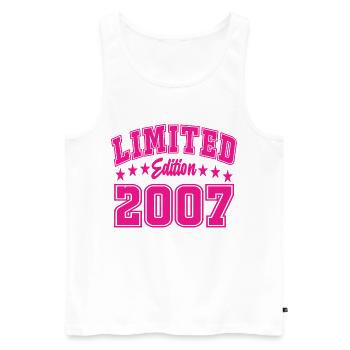 Limited Edition 2007 - Männer Premium Bio Tank Top - Weiß - Vorne - Michal (187cm)