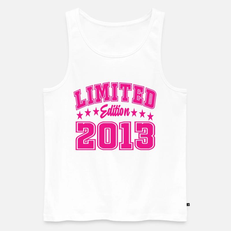 Limited Edition 2013 - Männer Premium Bio Tank Top - Weiß