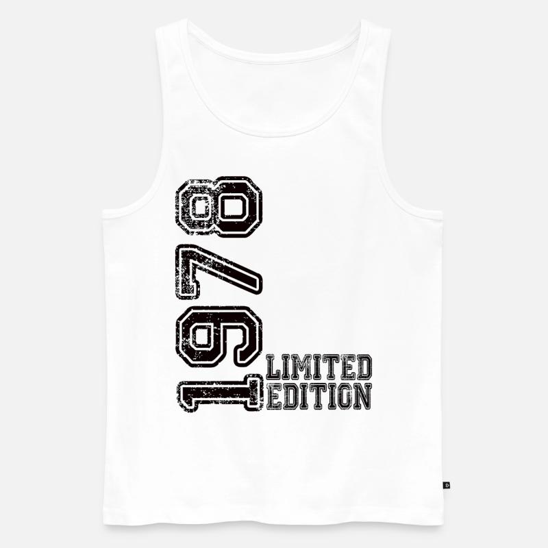 Limited Edition 1978 - Männer Premium Bio Tank Top - Weiß