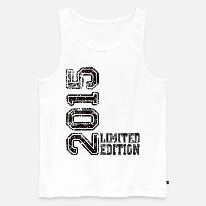 Limited Edition 2015 - Männer Premium Bio Tank Top - Weiß