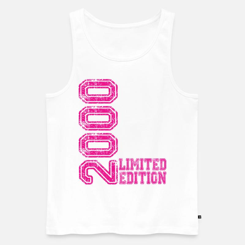 Limited Edition 2000 - Männer Premium Bio Tank Top - Weiß