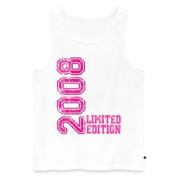 Limited Edition 2008 - Männer Premium Bio Tank Top - Weiß - Vorne - Michal (187cm)