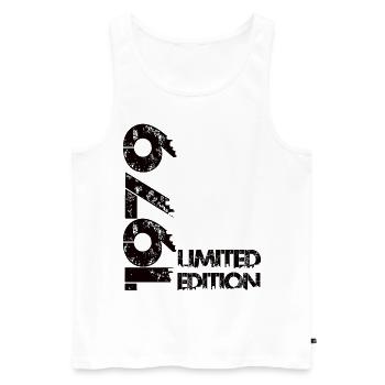 Limited Edition 1979 - Men's Premium Organic Tank Top - white - Front - Michal (187cm)