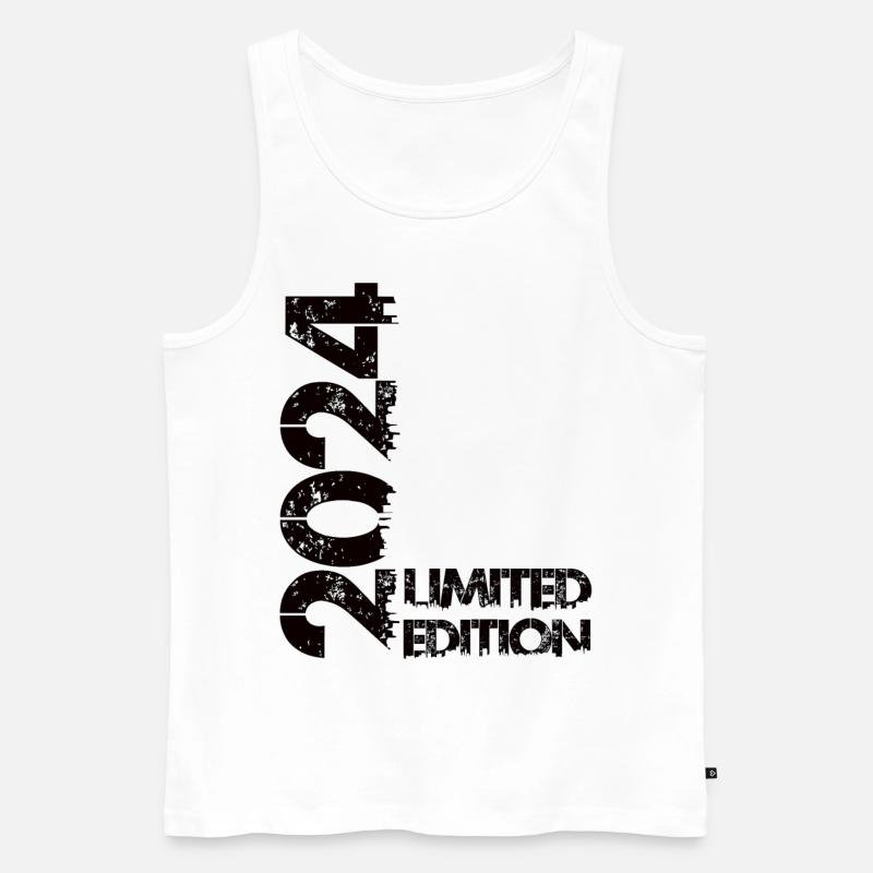 Limited Edition 2024 - Männer Premium Bio Tank Top - Weiß