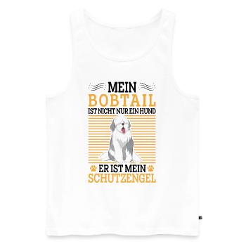 Bobtail nicht nur Hund Old English Sheepdog - Männer Premium Bio Tank Top - Weiß - Vorne - Michal (187cm)