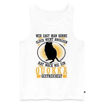 Quokka Pet Marsupial Quokka - Men's Premium Organic Tank Top - white - Front - AI Model Male 178 light (178cm)