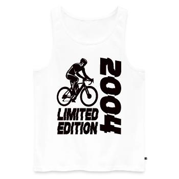 Limited Edition 2004 Limited Edition Fahrrad - Männer Premium Bio Tank Top - Weiß - Vorne - Michal (187cm)