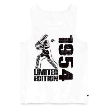 Édition limitée 1954 Édition limitée Cricket - Débardeur bio Premium Homme - blanc - Devant - Michal (187cm)