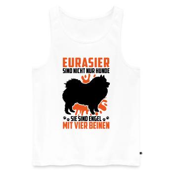 Eurasier n’est pas qu’un chien Spitz eurasien - Débardeur bio Premium Homme - blanc - Devant - Michal (187cm)