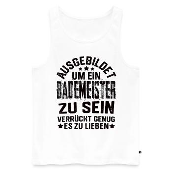 Sauveteurs Nageurs nageurs sauveteurs - Débardeur bio Premium Homme - blanc - Devant - Michal (187cm)