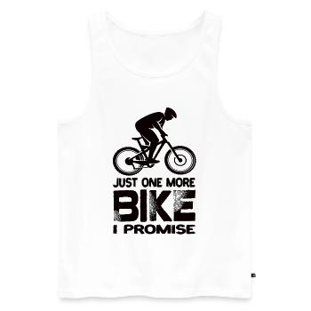 Just One More Bike I Promise Downhill Mountainbike - Men's Premium Organic Tank Top - white - Front - Michal (187cm)