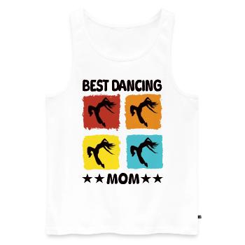 Best Dancing Mom - Men's Premium Organic Tank Top - white - Front - Michal (187cm)