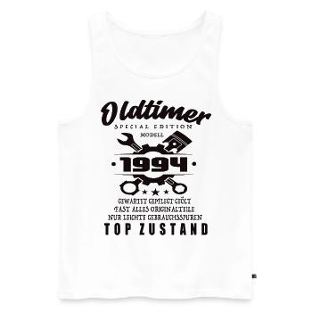 Oldtimer Special Edition Modell 1994 Geburtstag - Männer Premium Bio Tank Top - Weiß - Vorne - AI Model Male 178 light (178cm)