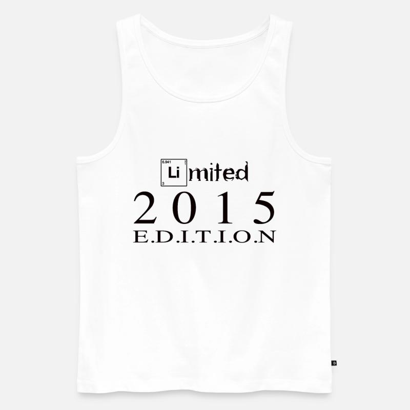 Limited Edition 2015 - Männer Premium Bio Tank Top - Weiß
