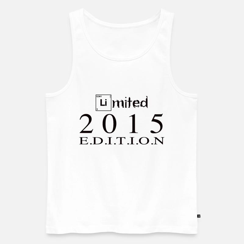 Limited Edition 2015 - Männer Premium Bio Tank Top - Weiß