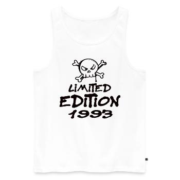 Edition Limitée 1993 Anniversaire Né 1993 - Débardeur bio Premium Homme - blanc - Devant - Michal (187cm)