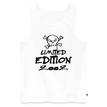 Limited Edition 2002 Geburtstag 2002 Geboren - Männer Premium Bio Tank Top - Weiß - Vorne - AI Model Male 178 light (178cm)
