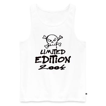 Limited Edition 2004 Geburtstag 2004 Geboren - Männer Premium Bio Tank Top - Weiß - Vorne - AI Model Male 178 light (178cm)