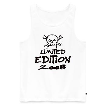 Limited Edition 2008 Birthday 2008 Born - Men's Premium Organic Tank Top - white - Front - AI Model Male 178 light (178cm)