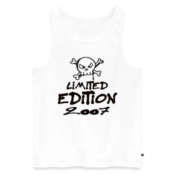 Limited Edition 2007 Birthday 2007 Born - Men's Premium Organic Tank Top - white - Front - Michal (187cm)