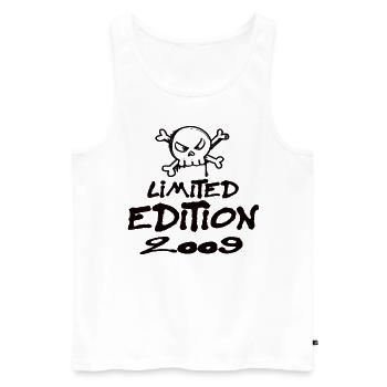Limited Edition 2009 Geburtstag 2009 Geboren - Männer Premium Bio Tank Top - Weiß - Vorne - Michal (187cm)