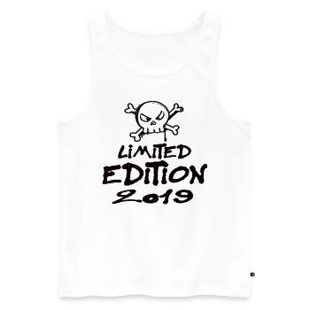 Limited Edition 2019 Geburtstag 2019 Geboren - Männer Premium Bio Tank Top - Weiß - Vorne - AI Model Male 178 light (178cm)