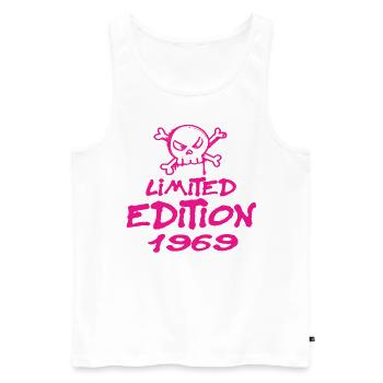 Limited Edition 1969 Birthday 1969 Born - Men's Premium Organic Tank Top - white - Front - Michal (187cm)