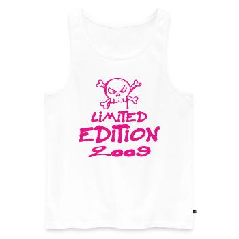 Limited Edition 2009 Geburtstag 2009 Geboren - Männer Premium Bio Tank Top - Weiß - Vorne - Michal (187cm)