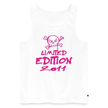 Limited Edition 2011 Geburtstag 2011 Geboren - Männer Premium Bio Tank Top - Weiß - Vorne - Michal (187cm)