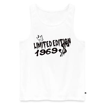 Limited Edition 1969 Birthday 1969 Born - Men's Premium Organic Tank Top - white - Front - Michal (187cm)