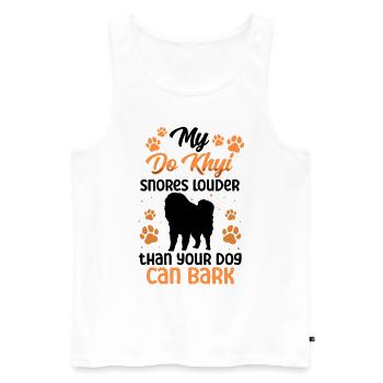 Do Khyi snores loudly Tibetan mastiff Tibetan Mastiff - Men's Premium Organic Tank Top - white - Front - Michal (187cm)